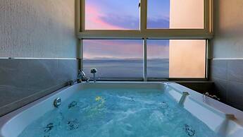 Blue and white pension