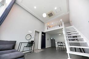 Blue and white pension