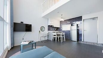 Blue and white pension