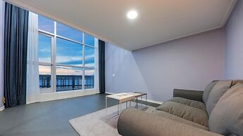 Blue and white pension