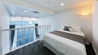 Blue and white pension