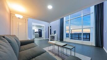 Blue and white pension