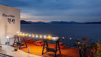 Blue and white pension