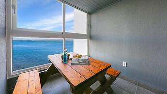 Blue and white pension