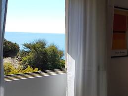 Sitting on the beach