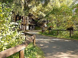 Cozy Chalet With Fireplace, Located in Wooded Area