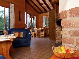 Cozy Chalet With Fireplace in Wooded Area