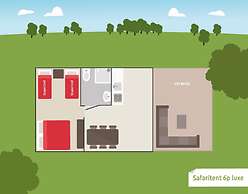 Comfortably Furnished Tent Lodge with Stove near Veluwe