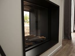 Chalet With a Decorative Fireplace