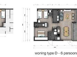 Detached Luxurious Lodge With Washingmachine, Near the Beach