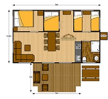 Tent Lodge With Sanitary Facilities