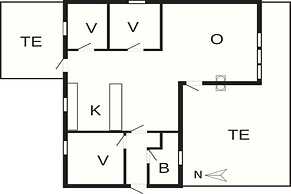 6 Person Holiday Home in Lokken