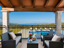 Detached Villa With Private Pool Located on Hill Overlooking Kvarner