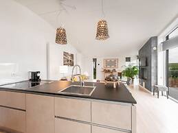 Modern Chalet With a Fireplace