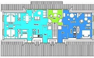 Wohnung mit Terrasse in Kluetz