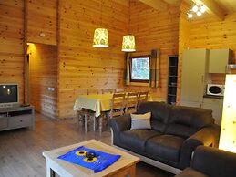 Modern Chalet With Stove Located in the Forest
