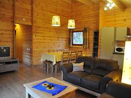 Modern Chalet With Stove Located in the Forest