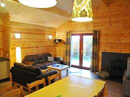 Modern Chalet With Stove Located in the Forest