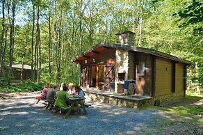Cozy, Wooden Chalet With a Microwave, Located in a Forest