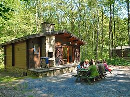 Cozy, Wooden Chalet With a Microwave, Located in a Forest