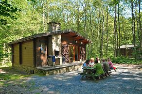 Cozy, Wooden Chalet With a Microwave, Located in a Forest