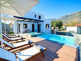 2 new Villas With Heated Pool, Rent Separately or Together at Kournas 