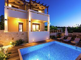 Villa with Private Pool near Sea & Arkadi Monastery on NW Coast