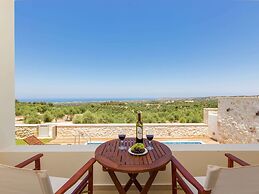 Villa with Private Pool near Sea & Arkadi Monastery on NW Coast