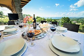 Villa on top of a Hill With an Enchanting View of Lake Bolsena