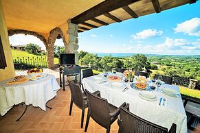 Villa on top of a Hill With an Enchanting View of Lake Bolsena