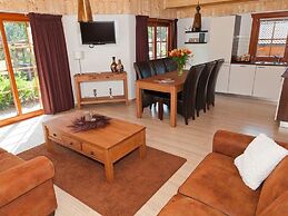 Wooden Chalet With Terrace and Microwave