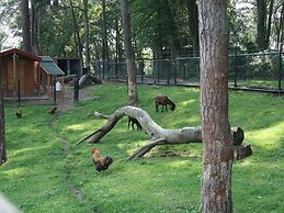 Wooden Chalet With Terrace and Microwave