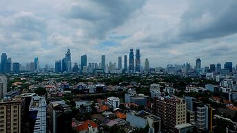 Classy 2BR Apartment at Menteng Park with City View