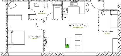 aparthotel glück auf Düppelstrasse