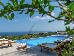 Infinity Pool Villa With Sea Views Near Rethymno City & Beach and Shad