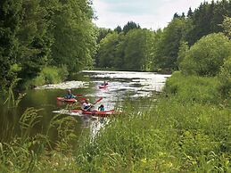 Cozy, Wooden Chalet With a Microwave, Located in a Forest