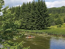 Cozy, Wooden Chalet With a Microwave, Located in a Forest