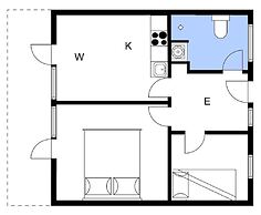 Beachfront Retreat E, 2 Bedrooms, Sea View
