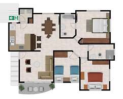 Inviting 3-bedroom Stay in Santo Domingo!