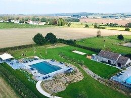 Nice Cottage in a Castle-farm in Ohey With Swimming Pond