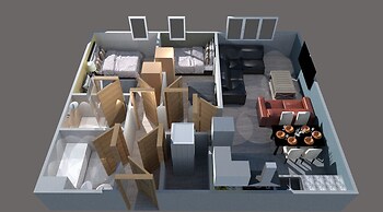 2 bed 2 bath apartment in City Centre