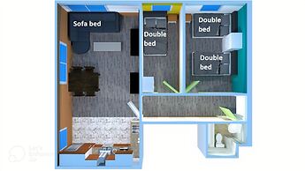 2 bedroom Central Flat with Parking