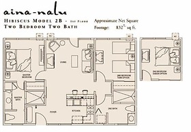 Aina Nalu 2bd/2ba 2 Bedroom Condo by Redawning
