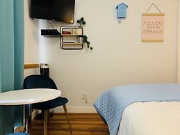 A Small Hotel Room for Mountain Lovers