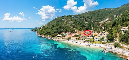 Villa Konstantinos Large Private Pool Walk to Beach Sea Views A C Wifi