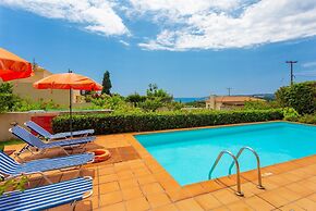 Villa Vali Large Private Pool Walk to Beach Sea Views A C Wifi Car Not
