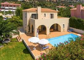 Villa Katerina Large Private Pool Walk to Beach Sea Views A C Wifi Car