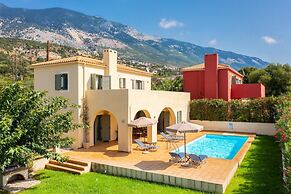 Villa Katerina Large Private Pool Walk to Beach Sea Views A C Wifi Car