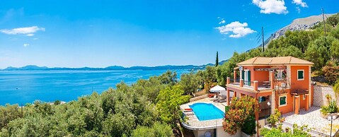 Villa Youla Large Private Pool Walk to Beach Sea Views A C Wifi Car No