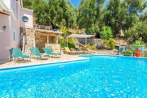 Villa Petros Large Private Pool Walk to Beach Sea Views A C Wifi Car N